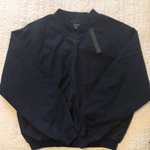 Men’s Perry Ellis V neck wind jacket, S, NEW